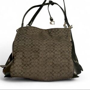 Coach Dalton 31 Signature Jacquard Shoulder Bag.